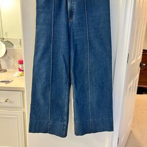 Pistols Blue Wide-Leg Denim Pants